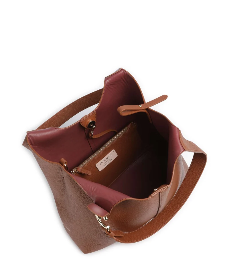 Coccinelle C-Easy Beuteltasche cognac