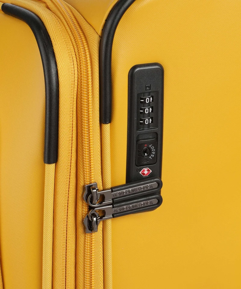 Mandarina Duck Coated 4-Rollen Trolley duck yellow
