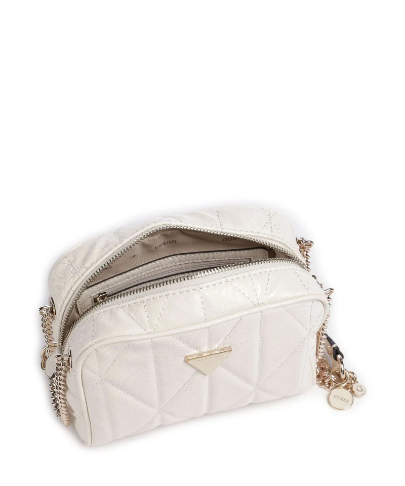 Guess Aldina G-Shine Umhängetasche offwhite