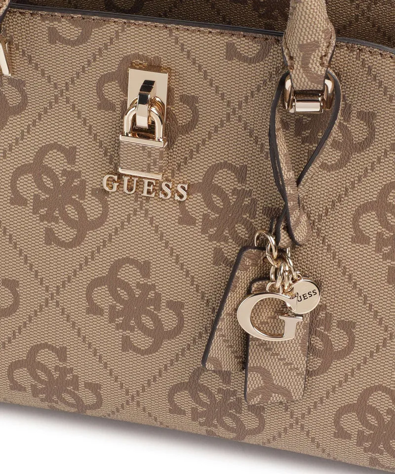 Guess Queensland Big 4G Logo Handtasche latte logo