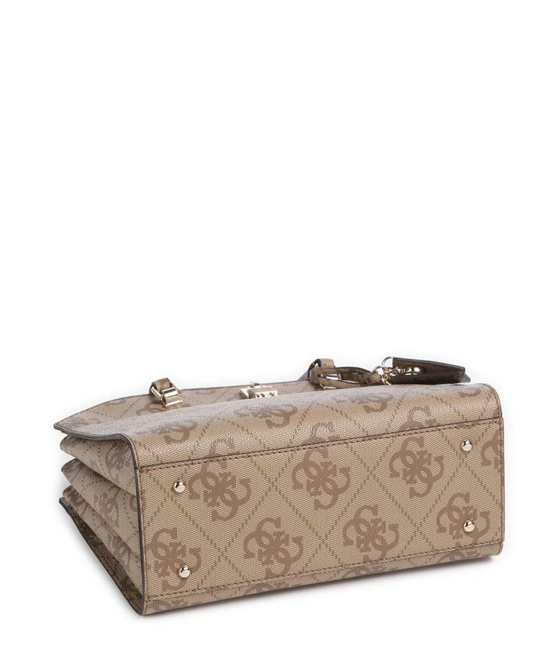 Guess Queensland Big 4G Logo Handtasche latte logo