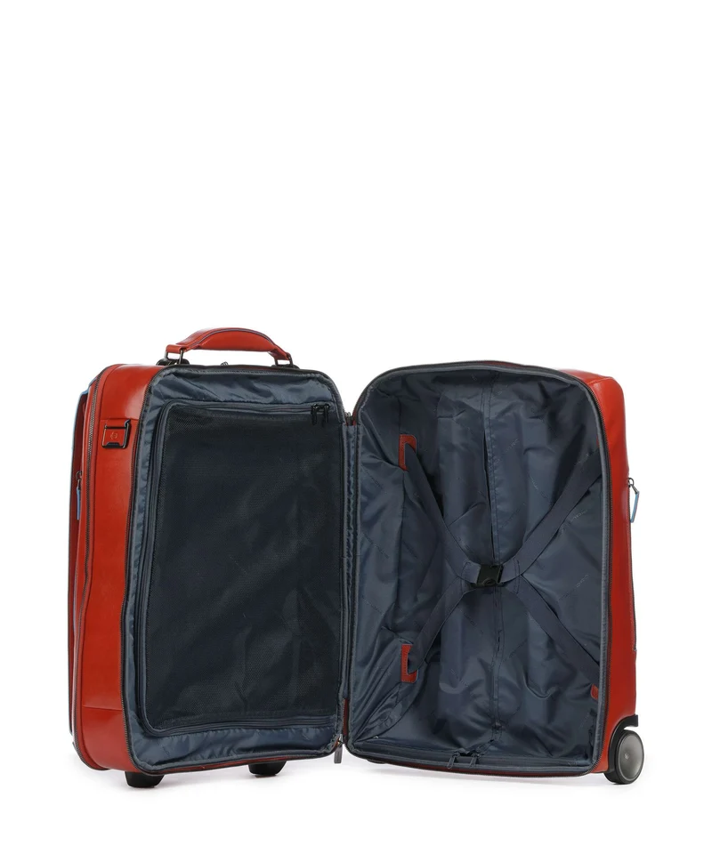 Piquadro 2-Rollen Trolley tabacco