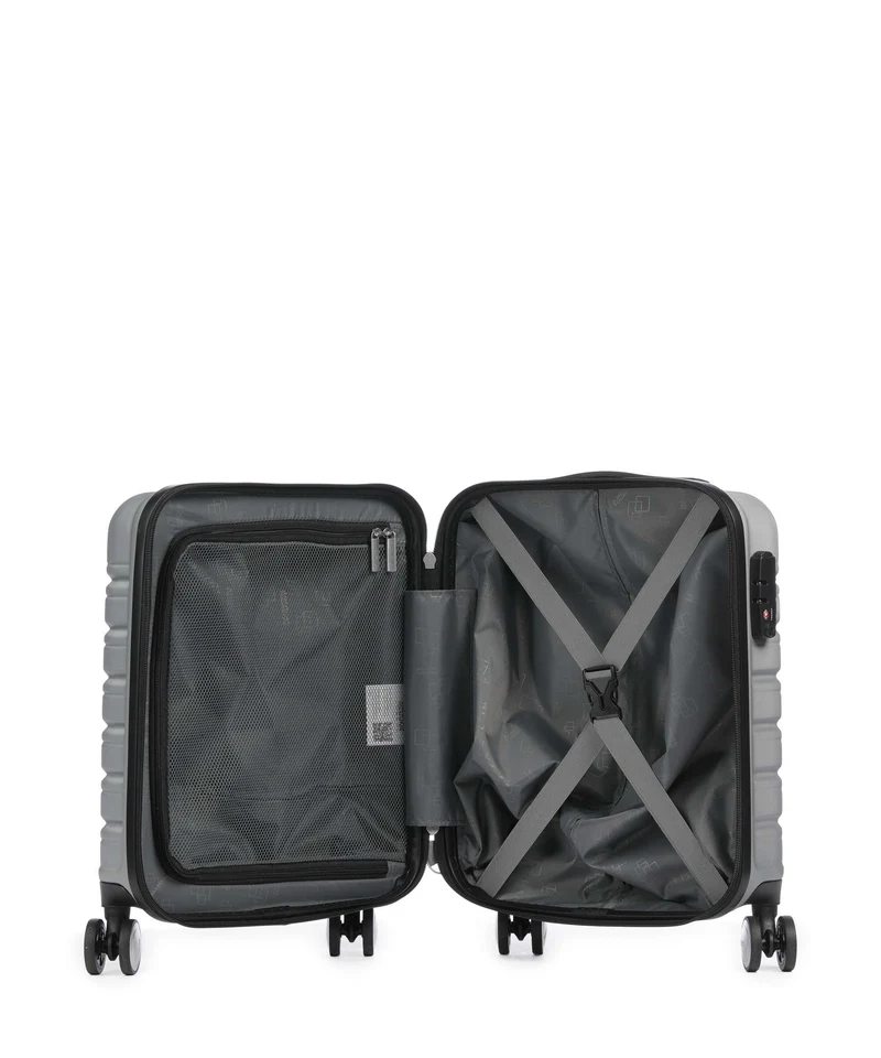 American Tourister Flashline 4-Rollen Trolley sky silver