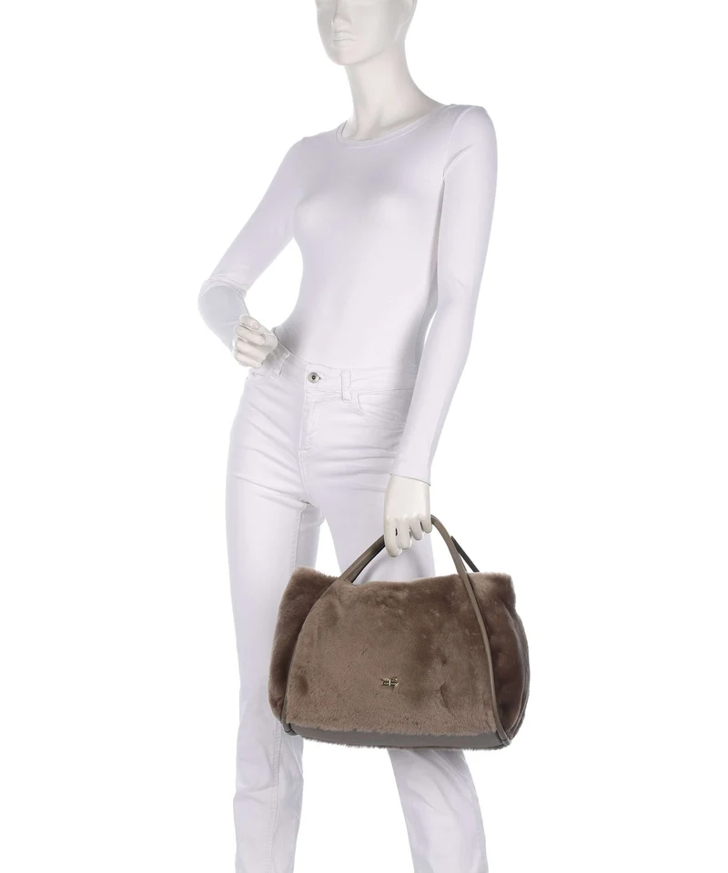 Abro Shearling Willow Handtasche tope