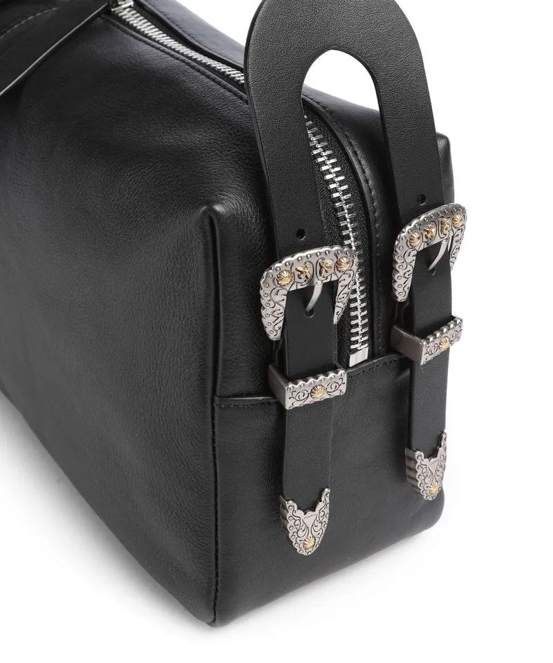 Pinko 24 Classic Schultertasche nero/old silver