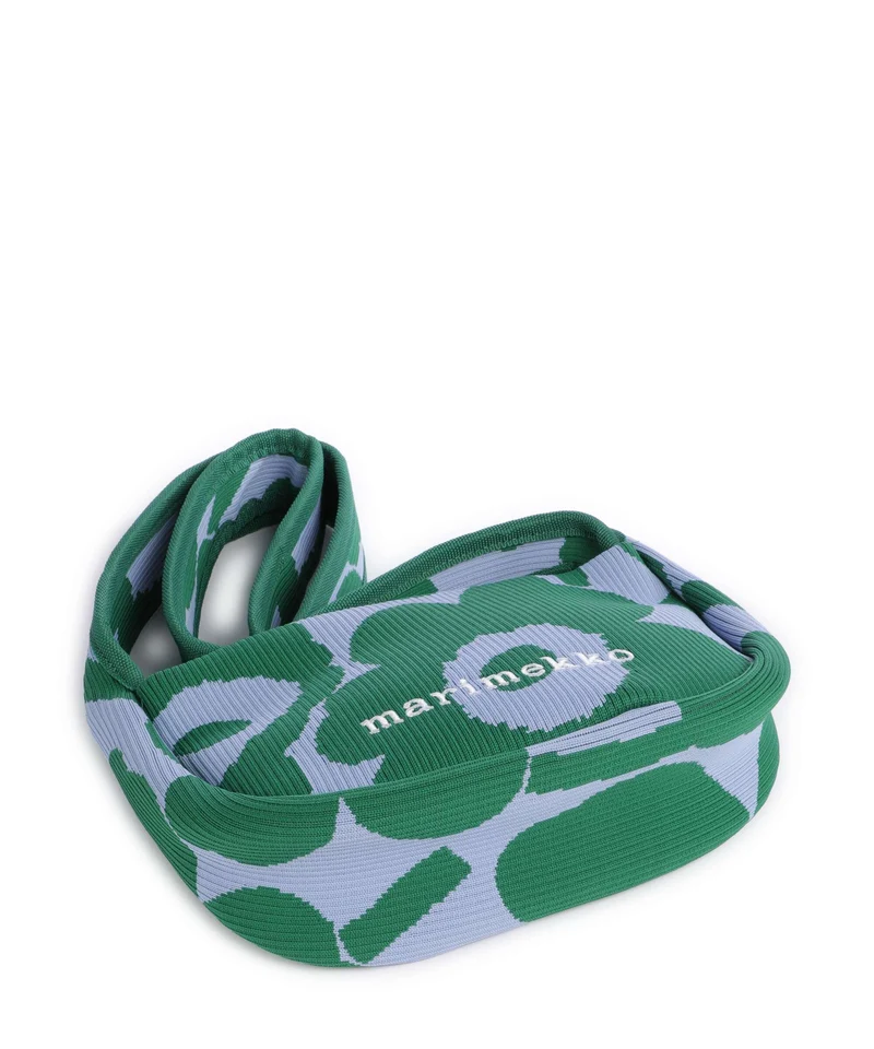 Marimekko Knitted Unikko Schultertasche dark green/blue