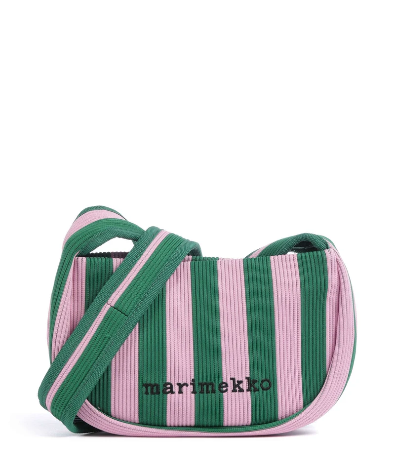 Marimekko Knitted Merirosvo Schultertasche pink/dark green