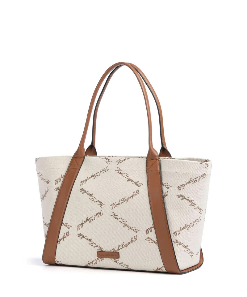 Karl Lagerfeld K/Ville Small Shopper natural canvas/tan