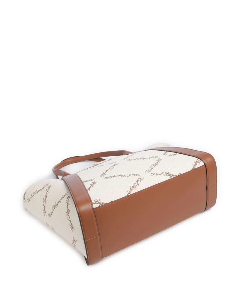 Karl Lagerfeld K/Ville Small Shopper natural canvas/tan
