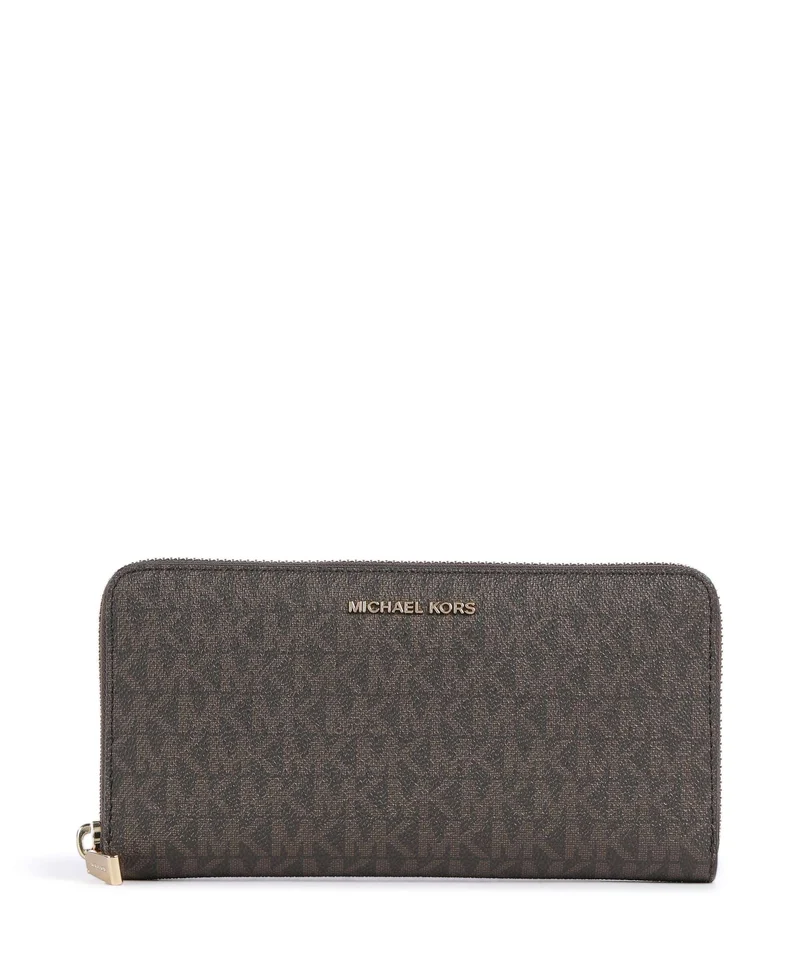 Michael Kors Jet Set Large Geldbörse brown/acorn