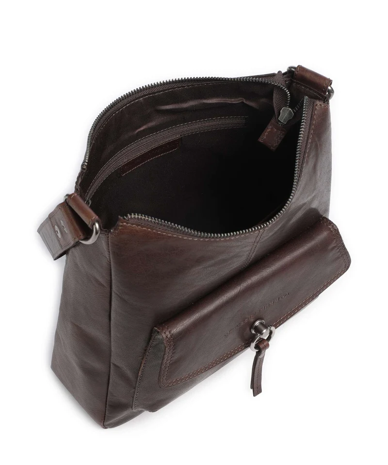 Spikes & Sparrow Bronco Cydney Beuteltasche dark brown