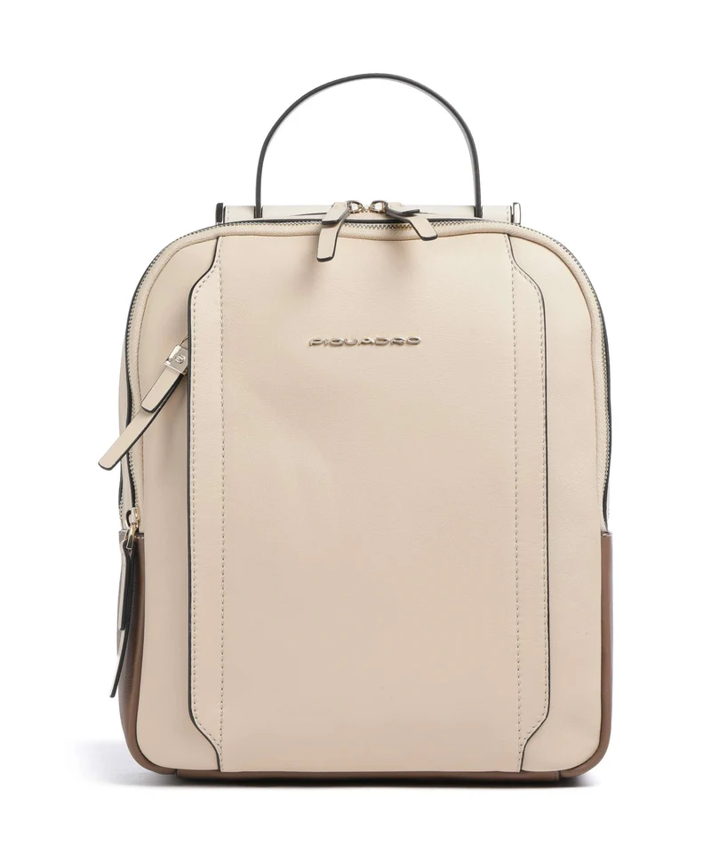 Piquadro Circle Rucksack beige/cuoio