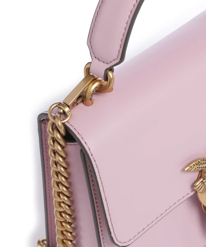 Pinko Love One Mini Handtasche rosa chiaro/antique gold