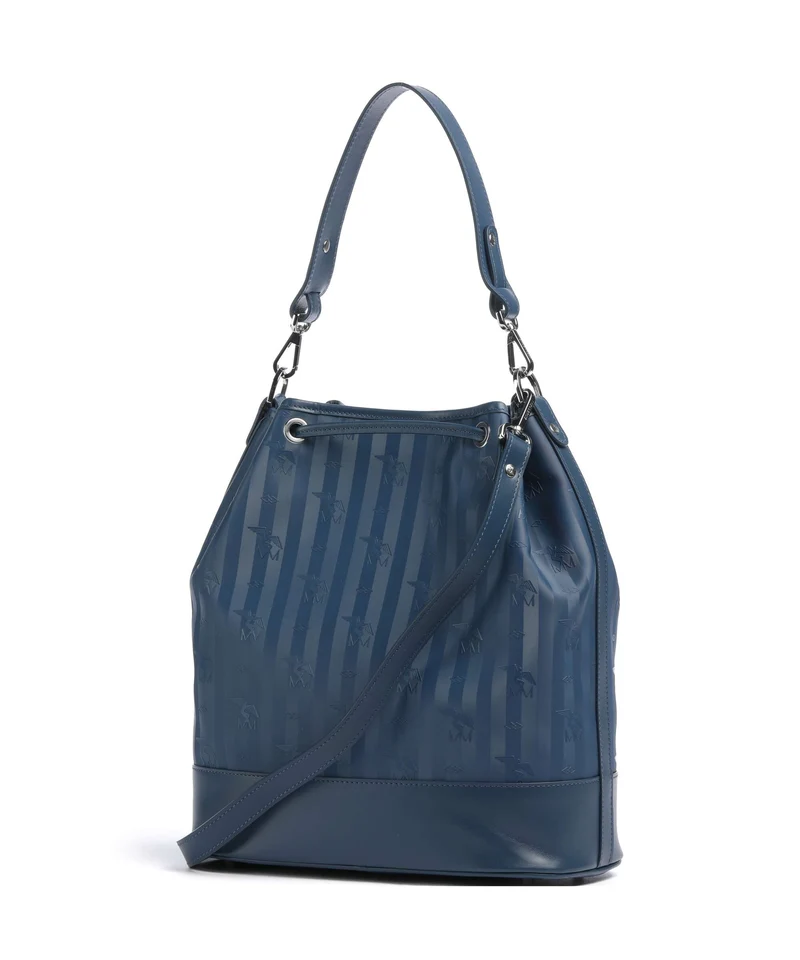 Maison Mollerus Vinerus Niesen Bucket Handtasche deep blau
