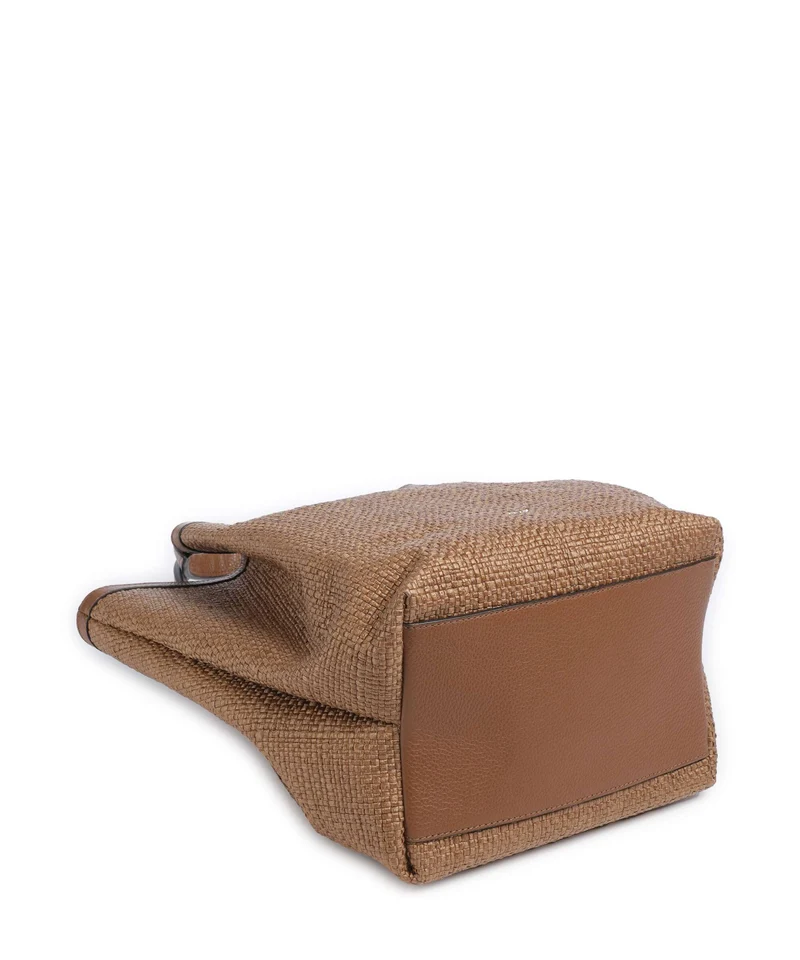 Abro Raffia Intreccio Essential Medium Handtasche caramel/cognac