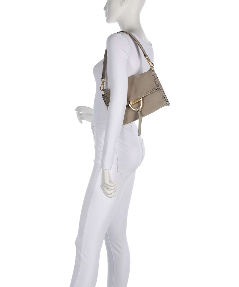 Abro Suede Temi Stitch Schultertasche siena
