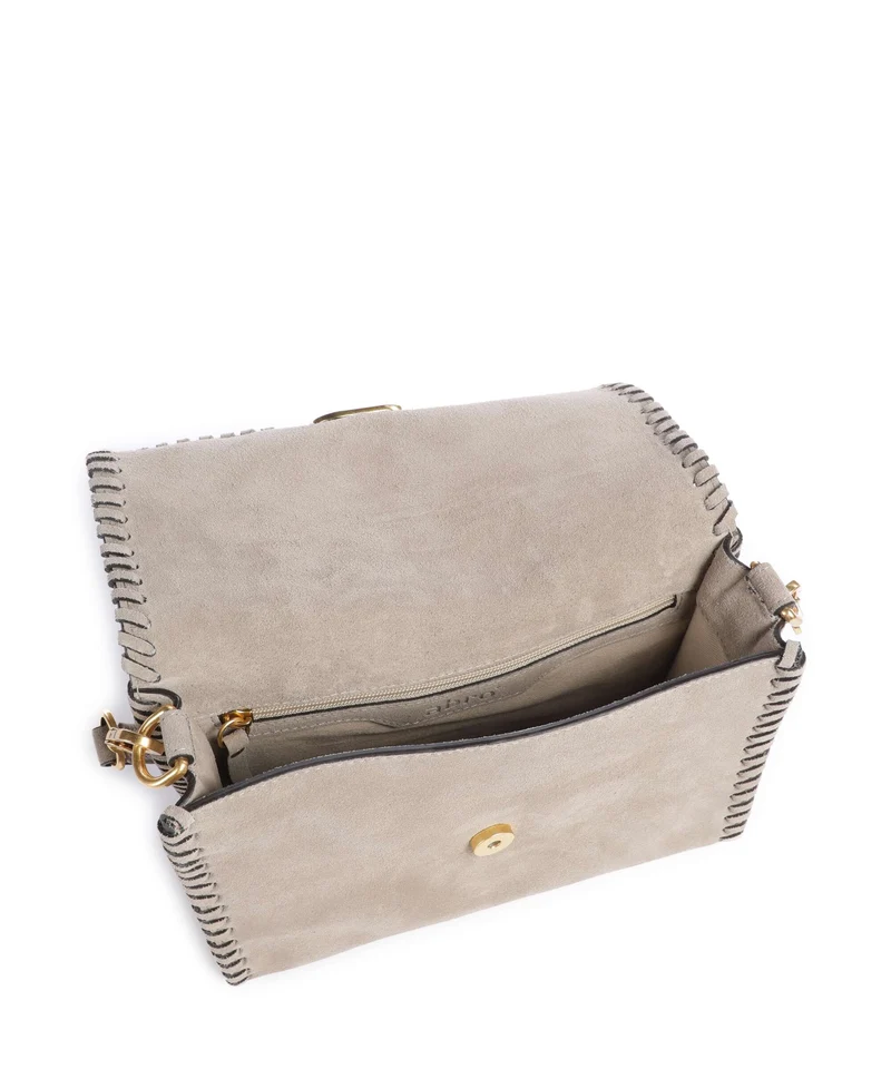 Abro Suede Temi Stitch Schultertasche siena