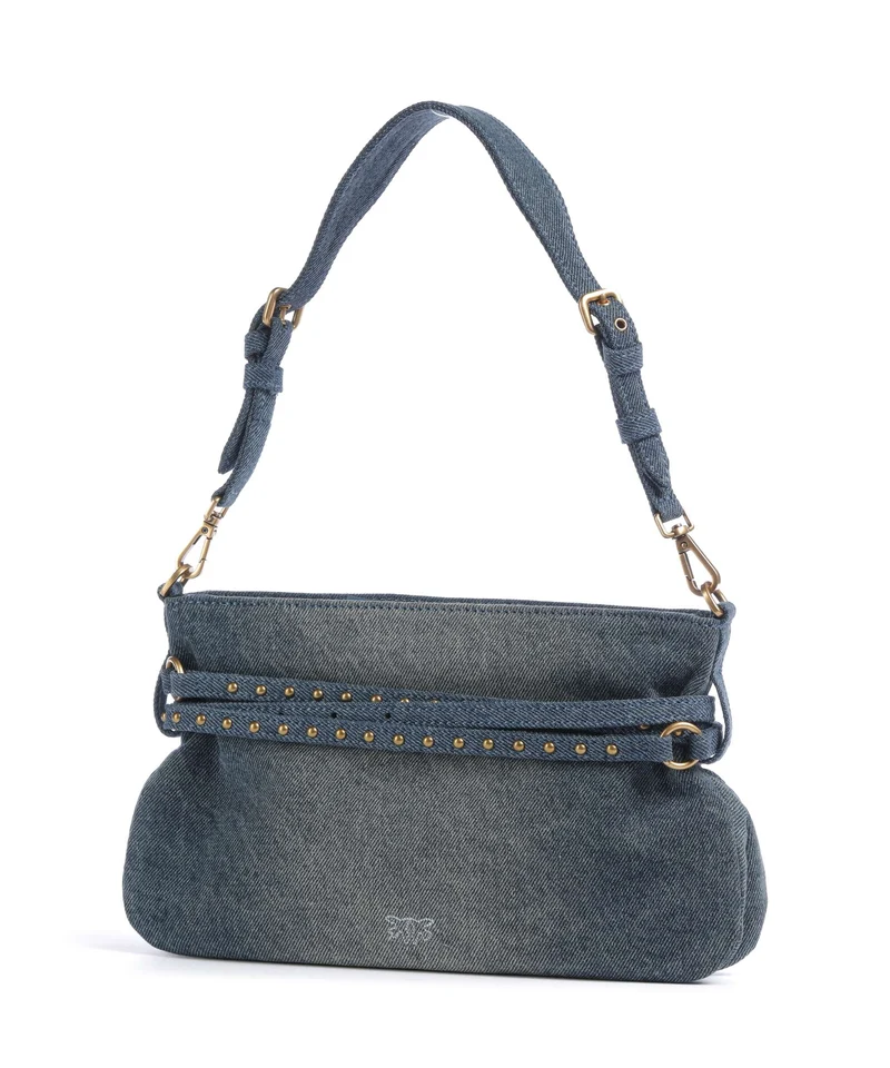Pinko Belt Mini Schultertasche lavaggio medio/antique gold