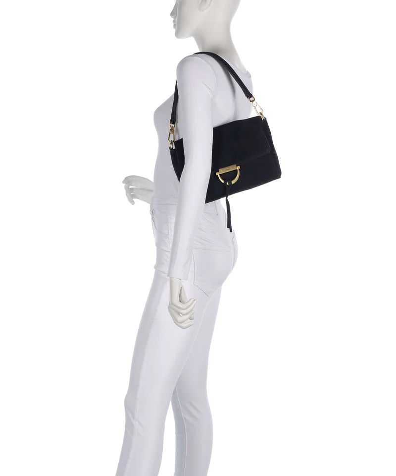 Abro Suede Temi Schultertasche navy