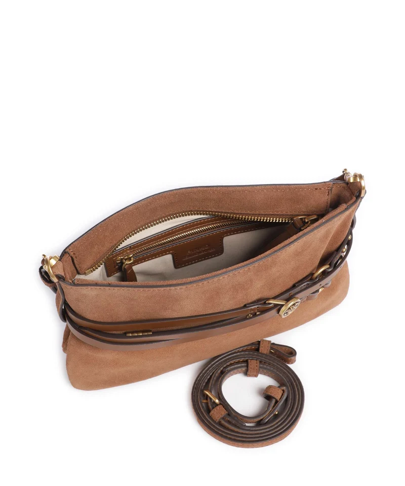 Pinko Belt Mini Schultertasche marrone/leone/antique gold