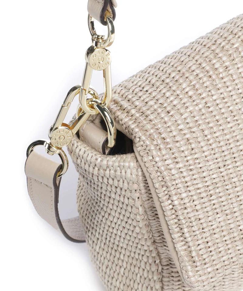 Abro Raffia Classica Temi Schultertasche sahara