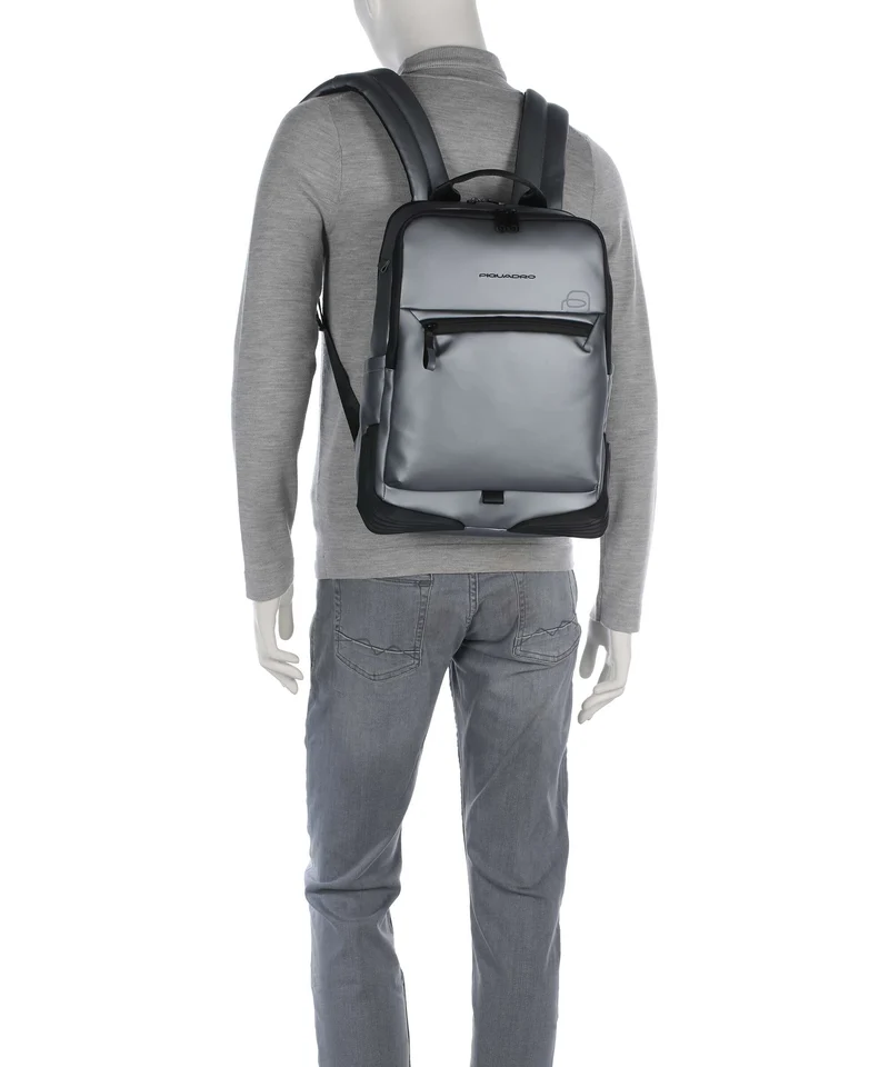 Piquadro Corner 2.0 Rucksack metal grey