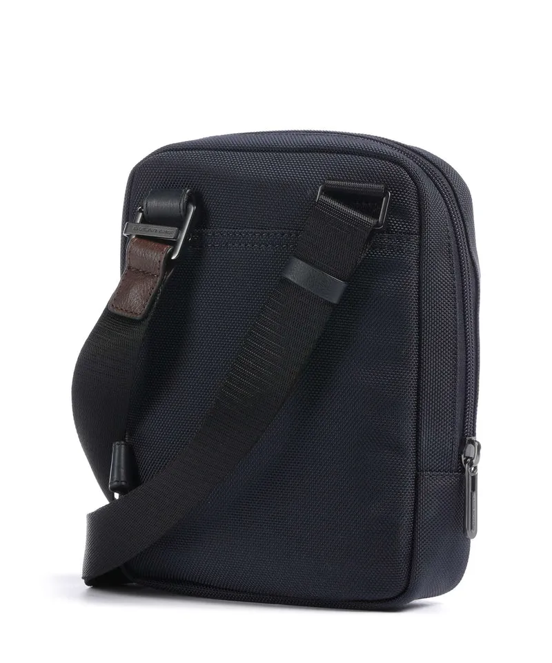Piquadro Brief 2 Umhängetasche blue/cognac