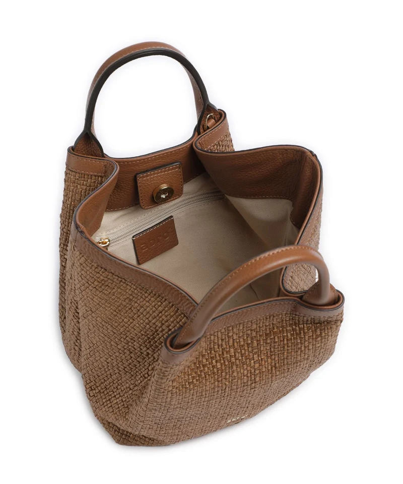 Abro Raffia Intreccio Essential Small Handtasche caramel/cognac
