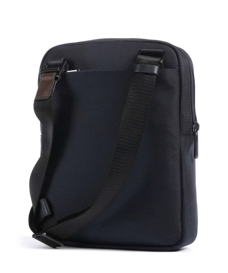 Piquadro Brief 2 Umhängetasche blue/cognac