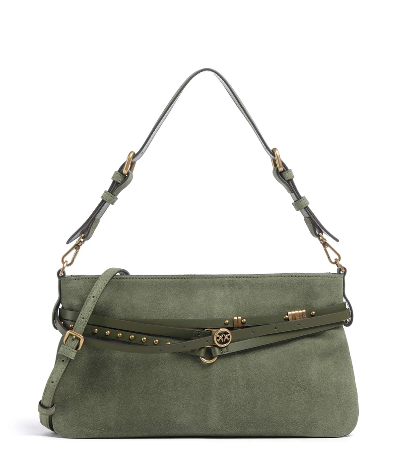 Pinko Belt Classic Schultertasche oliva capulet/antique gold