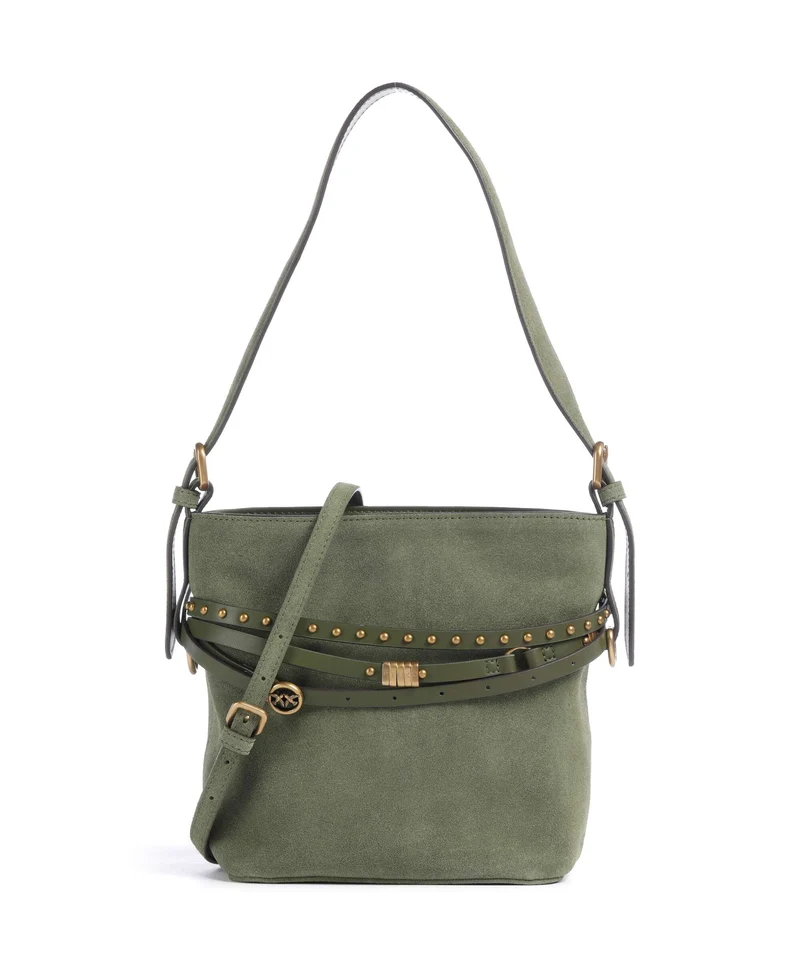 Pinko Belt Mini Bucket Handtasche oliva capulet/antique gold