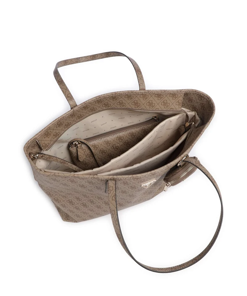 Guess Power Play Shopper latte logo