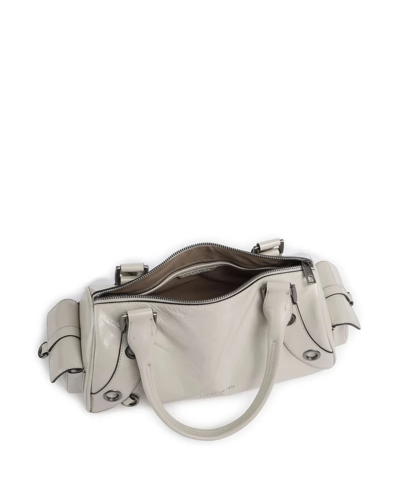 Liebeskind Nika Lack Distressed M Schultertasche milk