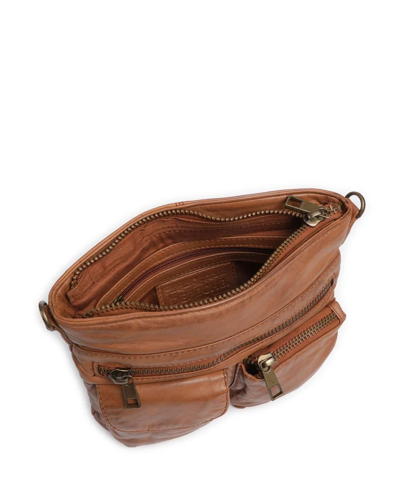 Depeche Power Field Schultertasche cognac