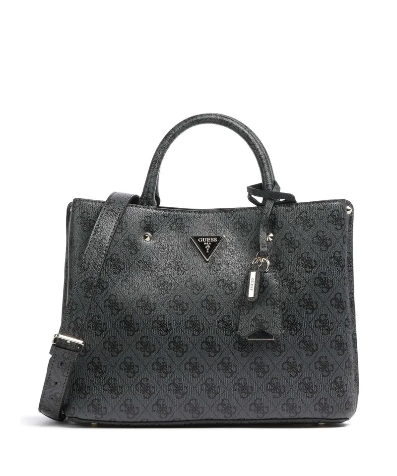 Guess Meridian Handtasche coal logo