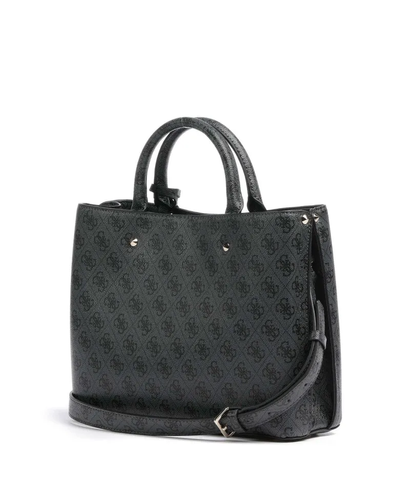 Guess Meridian Handtasche coal logo