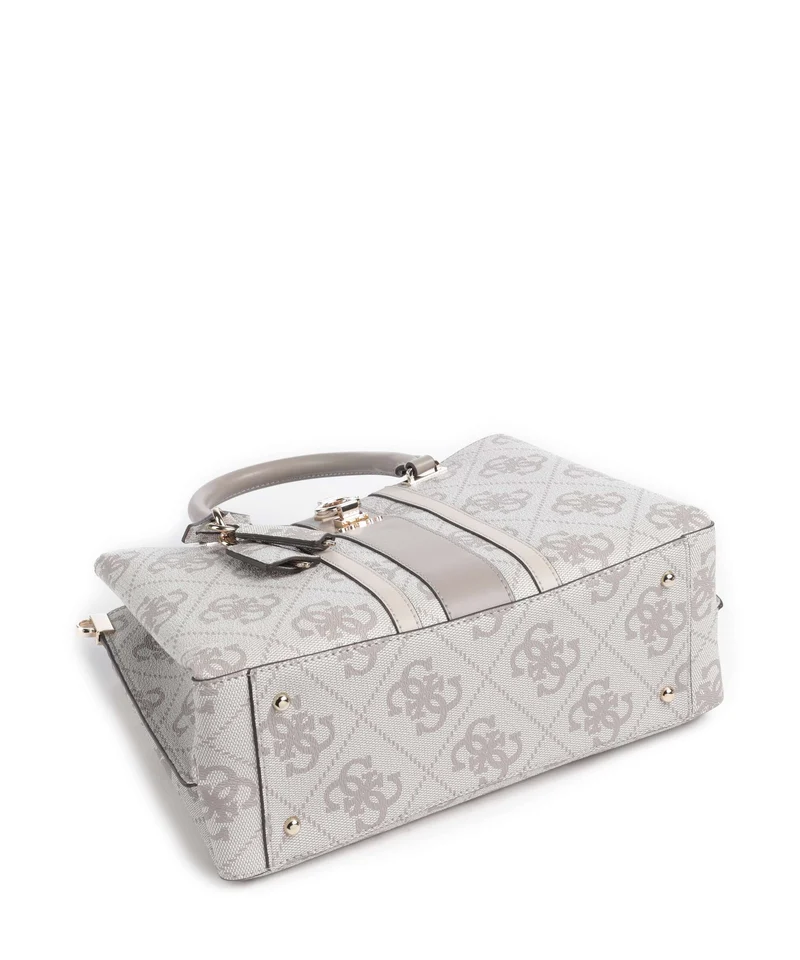 Guess Erenia Handtasche dark taupe logo