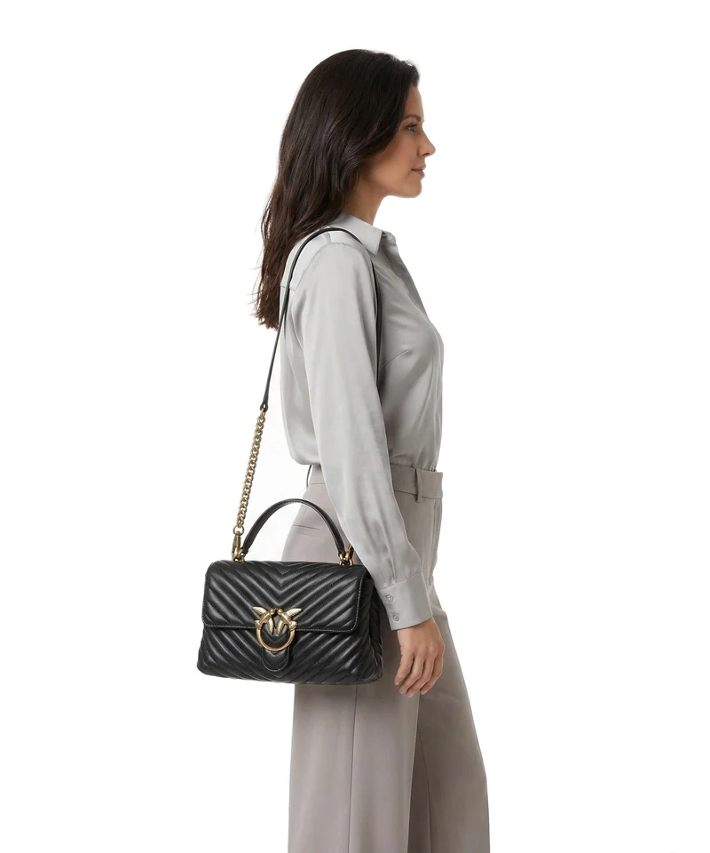 Pinko Love Lady Puff Classic Handtasche nero/antique gold