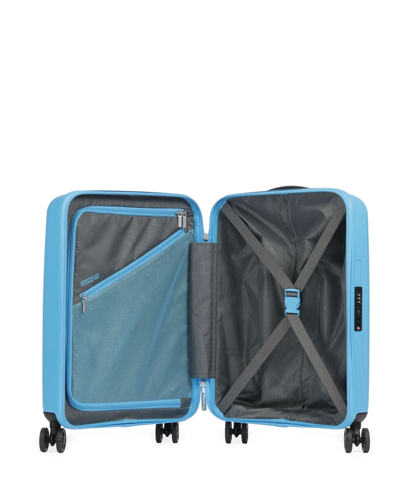 American Tourister Rejoy 4-Rollen Trolley azure blue
