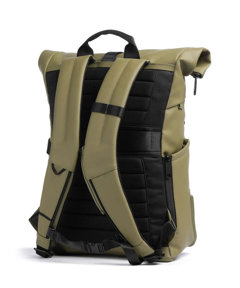 Piquadro Corner Special Rolltop Rucksack light green