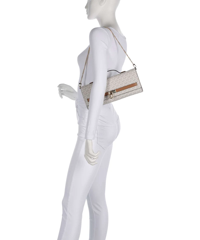 Michael Kors Hamilton Moderne Medium Schultertasche vanilla/acorn