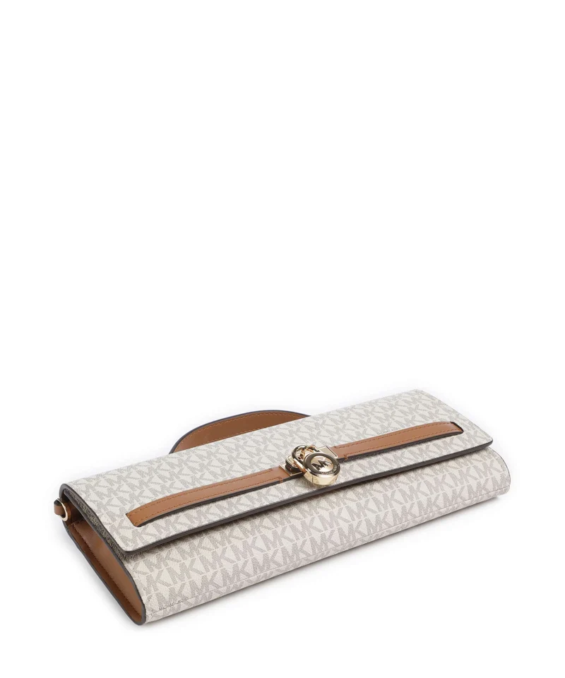 Michael Kors Hamilton Moderne Medium Schultertasche vanilla/acorn