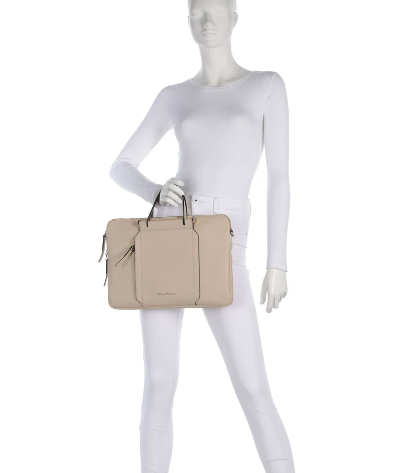 Piquadro Circle Aktentasche beige/cuoio