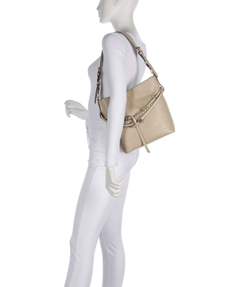 Pinko Belt Classic Bucket Handtasche beige/grigio fumo/antique gold