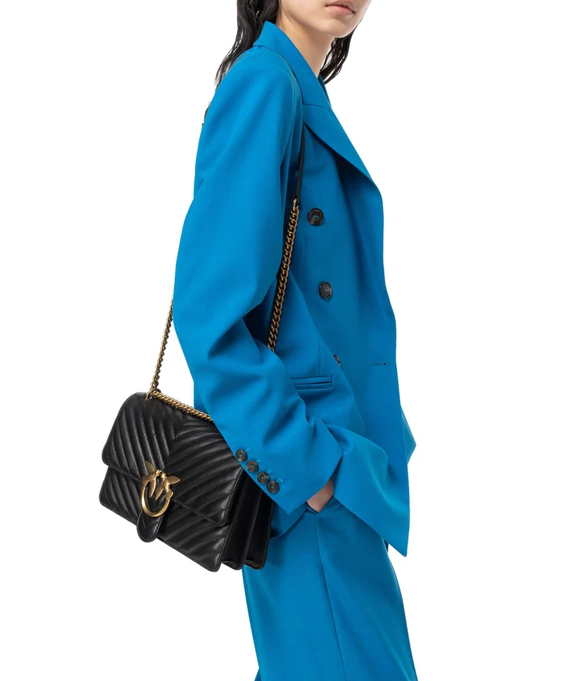 Pinko Love One Classic Schultertasche nero/antique gold