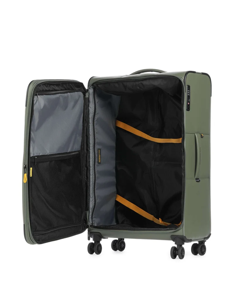 Mandarina Duck Coated 4-Rollen Trolley pine green