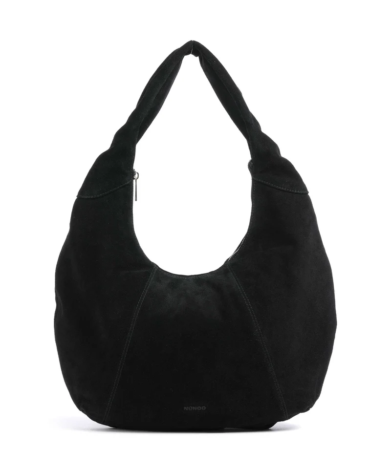 Núnoo Suede Gabi Beuteltasche black