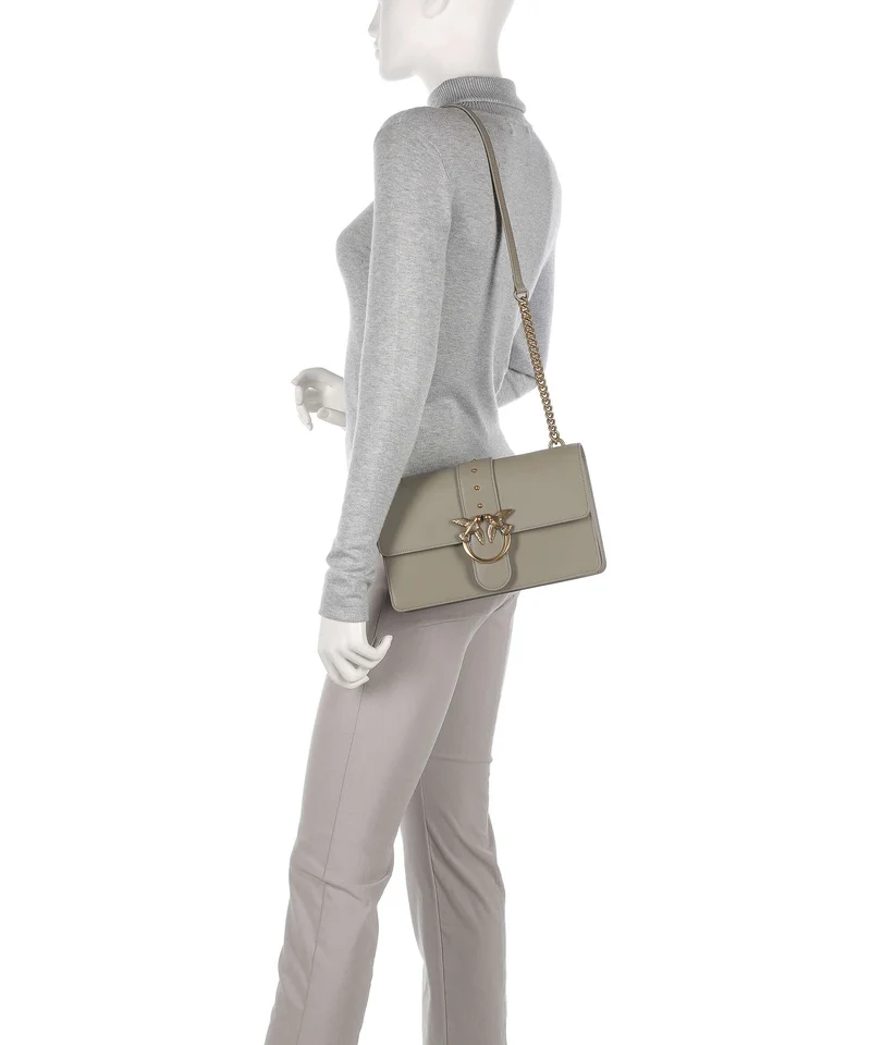 Pinko Love One Classic Umhängetasche noce/antique gold