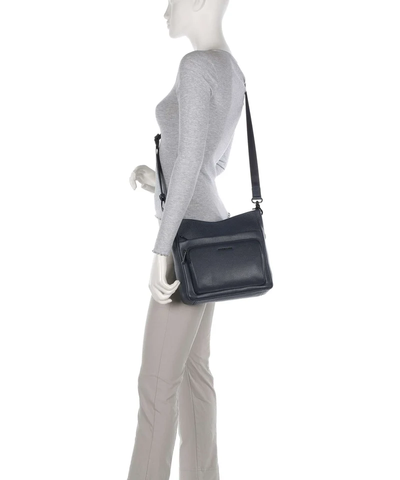 Mandarina Duck Mellow Leather Umhängetasche dress blue