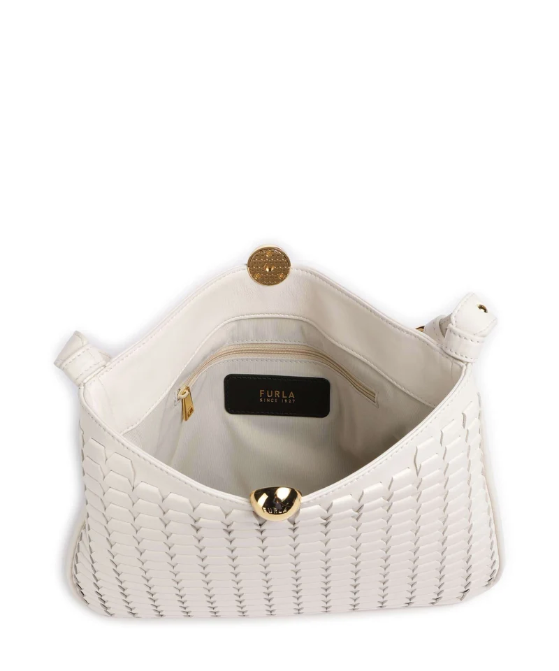 Furla Sfera Soft M Beuteltasche panna